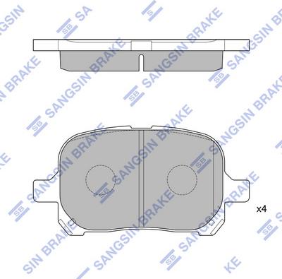 Hi-Q SP1226 - Гальмівні колодки, дискові гальма autozip.com.ua