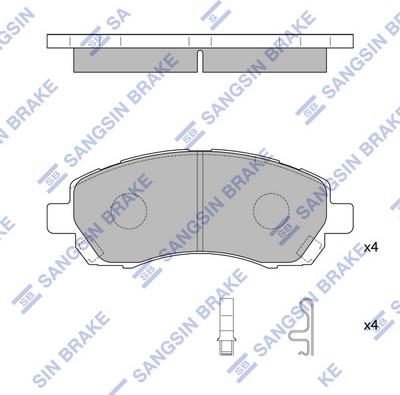 Hi-Q SP1228 - Гальмівні колодки, дискові гальма autozip.com.ua