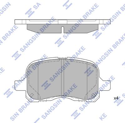 Hi-Q SP1270 - Гальмівні колодки, дискові гальма autozip.com.ua