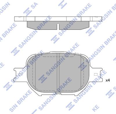 Hi-Q SP1272 - Гальмівні колодки, дискові гальма autozip.com.ua