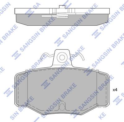 Hi-Q SP1741 - Гальмівні колодки, дискові гальма autozip.com.ua