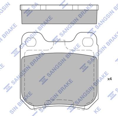 Hi-Q SP1760 - Гальмівні колодки, дискові гальма autozip.com.ua