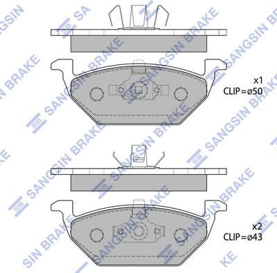 OEMparts MP-3723 - Гальмівні колодки, дискові гальма autozip.com.ua