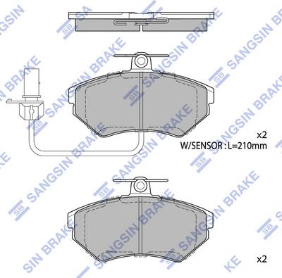 Hi-Q SP1708A - Гальмівні колодки, дискові гальма autozip.com.ua