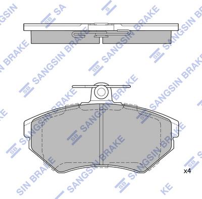 Hi-Q SP1708 - Гальмівні колодки, дискові гальма autozip.com.ua
