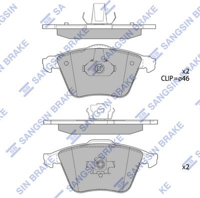 Hi-Q SP1784 - Гальмівні колодки, дискові гальма autozip.com.ua