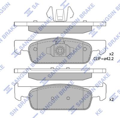 Hi-Q SP1787 - Гальмівні колодки, дискові гальма autozip.com.ua