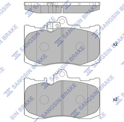 Hi-Q SP1773 - Гальмівні колодки, дискові гальма autozip.com.ua