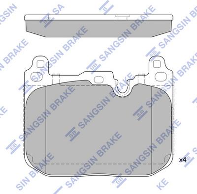 Hi-Q SP2402A - Гальмівні колодки, дискові гальма autozip.com.ua
