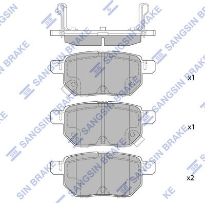 Hi-Q SP2094H - Гальмівні колодки, дискові гальма autozip.com.ua