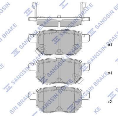Hi-Q SP2094 - Гальмівні колодки, дискові гальма autozip.com.ua