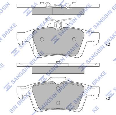 Hi-Q SP2091 - Гальмівні колодки, дискові гальма autozip.com.ua