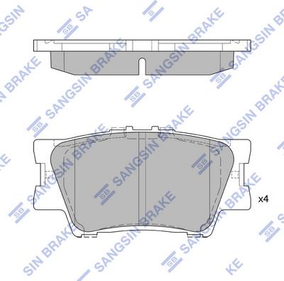 Hi-Q SP2081 - Гальмівні колодки, дискові гальма autozip.com.ua