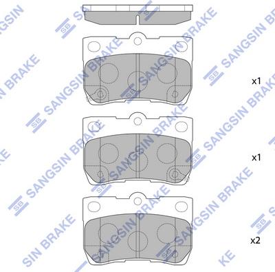 Hi-Q SP2083 - Гальмівні колодки, дискові гальма autozip.com.ua