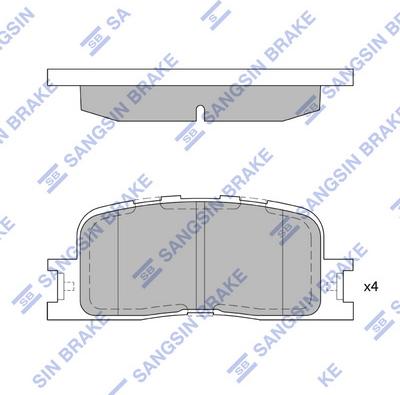 Hi-Q SP2038 - Гальмівні колодки, дискові гальма autozip.com.ua
