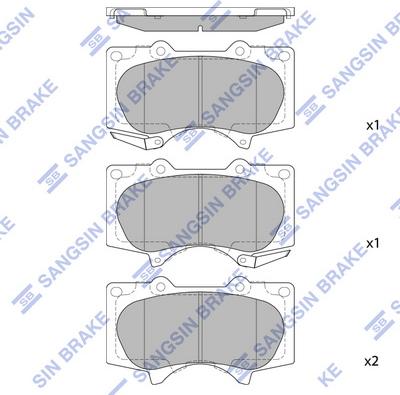 Hi-Q SP2033 - Гальмівні колодки, дискові гальма autozip.com.ua