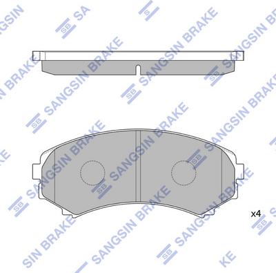 Hi-Q SP2075 - Гальмівні колодки, дискові гальма autozip.com.ua