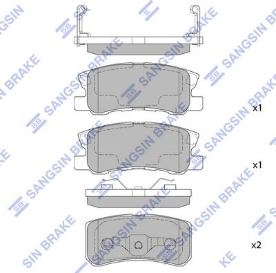 Hi-Q SP2076 - Гальмівні колодки, дискові гальма autozip.com.ua