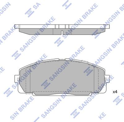 Hi-Q SP2077(SD) - Гальмівні колодки, дискові гальма autozip.com.ua