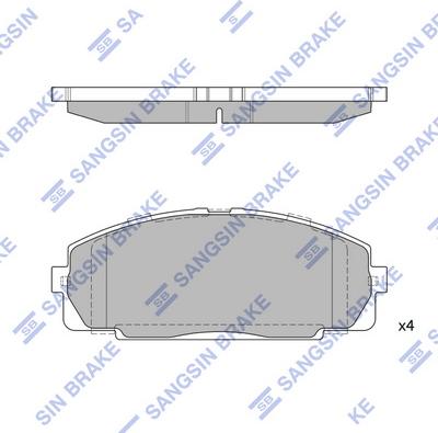 Hi-Q SP2077 - Гальмівні колодки, дискові гальма autozip.com.ua