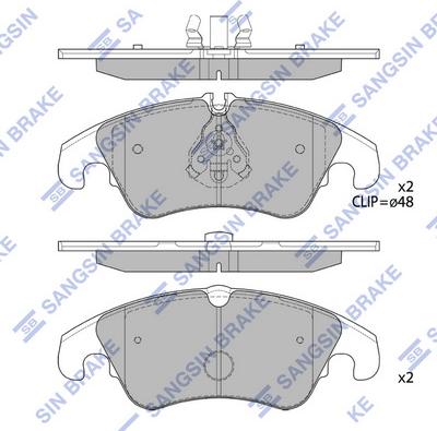 Hi-Q SP2145A - Гальмівні колодки, дискові гальма autozip.com.ua