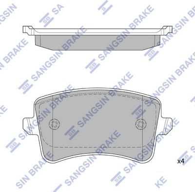 Hi-Q SP2146 - Гальмівні колодки, дискові гальма autozip.com.ua