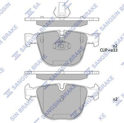 Hi-Q SP2164 - Гальмівні колодки, дискові гальма autozip.com.ua