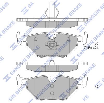 Hi-Q SP2162 - Гальмівні колодки, дискові гальма autozip.com.ua