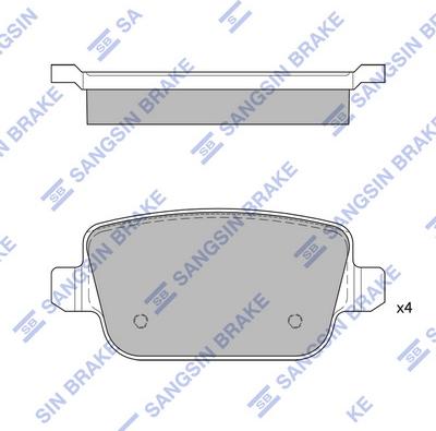 Hi-Q SP2101R - Гальмівні колодки, дискові гальма autozip.com.ua