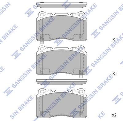 Hi-Q SP2119 - Гальмівні колодки, дискові гальма autozip.com.ua