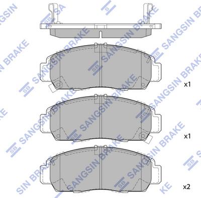 Hi-Q SP2114 - Гальмівні колодки, дискові гальма autozip.com.ua