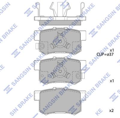 Hi-Q SP2116 - Гальмівні колодки, дискові гальма autozip.com.ua