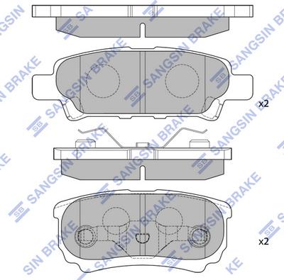 Hi-Q SP2111 - Гальмівні колодки, дискові гальма autozip.com.ua
