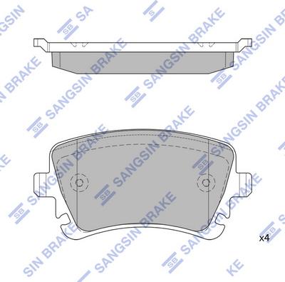 Hi-Q SP2112R - Гальмівні колодки, дискові гальма autozip.com.ua