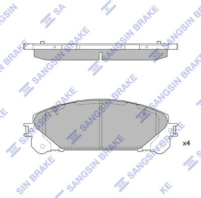 Hi-Q SP2137(SD) - Гальмівні колодки, дискові гальма autozip.com.ua