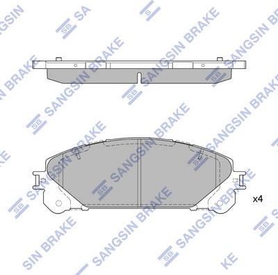 Hi-Q SP2137 - Гальмівні колодки, дискові гальма autozip.com.ua