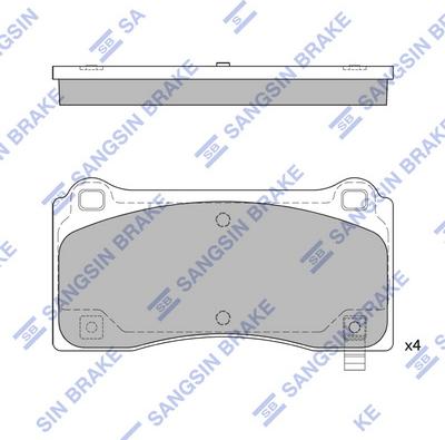 Hi-Q SP2824 - Гальмівні колодки, дискові гальма autozip.com.ua