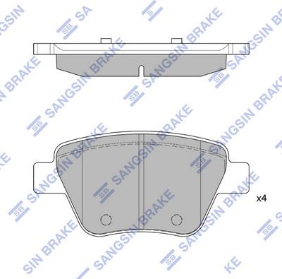 Hi-Q SP2314 - Гальмівні колодки, дискові гальма autozip.com.ua