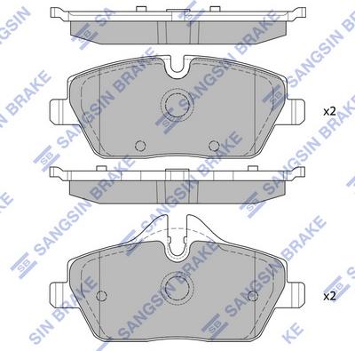 Hi-Q SP2245 - Гальмівні колодки, дискові гальма autozip.com.ua