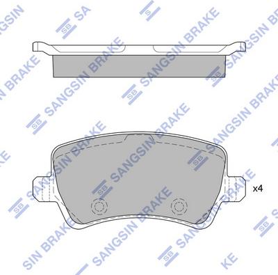Hi-Q SP2286 - Гальмівні колодки, дискові гальма autozip.com.ua