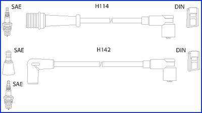 Hitachi 134485 - Комплект проводів запалювання autozip.com.ua