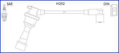 HITACHI 134480 - Комплект проводів запалювання autozip.com.ua