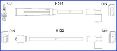 Hitachi 134474 - Комплект проводів запалювання autozip.com.ua