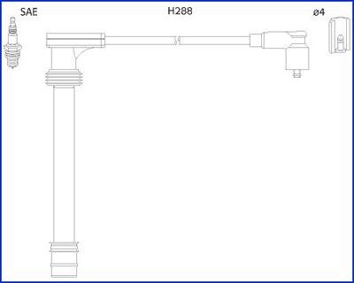 Hitachi 134518 - Комплект проводів запалювання autozip.com.ua