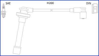 Hitachi 134521 - Комплект проводів запалювання autozip.com.ua