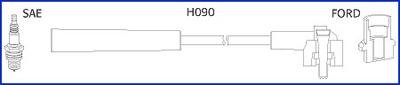 Hitachi 134673 - Комплект проводів запалювання autozip.com.ua