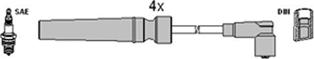 HITACHI 134119 - Комплект проводів запалювання autozip.com.ua