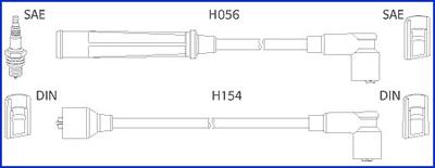 Hitachi 134366 - Комплект проводів запалювання autozip.com.ua