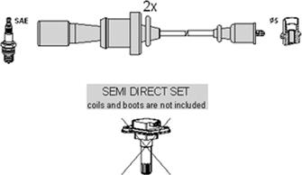 Hitachi 134377 - Комплект проводів запалювання autozip.com.ua