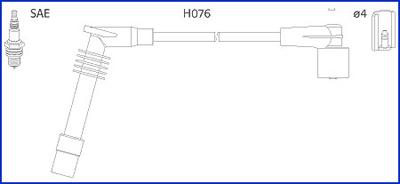 Hitachi 134251 - Комплект проводів запалювання autozip.com.ua